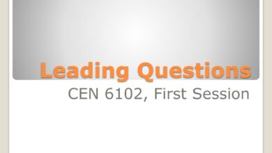 leading questions
